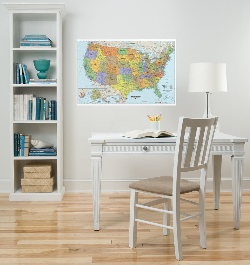 WallPops WPE99073 USA Dry Erase Map, Multicolor - Image 2